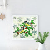 Crystal Rhinestone Diamond Painting Kit - Magpies - Hibah-Diamond painting art studio