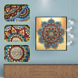 Crystal Rhinestone Diamond Painting Kit - Mandala Flower - Hibah-Diamond painting art studio