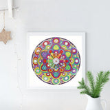 Crystal Rhinestone Diamond Painting Kit - Mandala flower - Hibah-Diamond?painting art studio