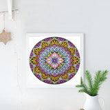 Crystal Rhinestone Diamond Painting Kit - Mandala Flower - Hibah-Diamond painting art studio