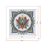 Crystal Rhinestone Diamond Painting Kit - Mandala flower - Hibah-Diamond?painting art studio