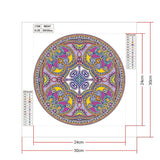 Crystal Rhinestone Diamond Painting Kit - Mandala - Hibah-Diamond painting art studio