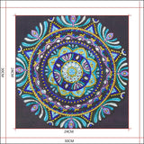 Crystal Rhinestone Diamond Painting Kit - Mandala - Hibah-Diamond painting art studio