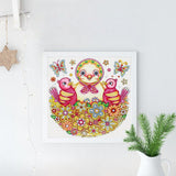 Crystal Rhinestone Diamond Painting Kit - Mother bird and children - Hibah-Diamond?painting art studio