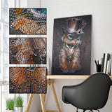 Crystal Rhinestone Diamond Painting Kit - Mr. Animal Cat