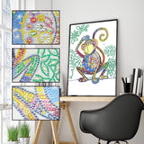Crystal Rhinestone Diamond Painting Kit - Naughty monkey - Hibah-Diamond?painting art studio