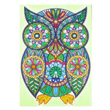 Crystal Rhinestone Diamond Painting Kit - Owl - Hibah-Diamond?painting art studio