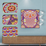 Crystal Rhinestone Diamond Painting Kit -Owl - Hibah-Diamond?painting art studio