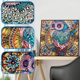 Crystal Rhinestone Diamond Painting Kit - Owl - Hibah-Diamond painting art studio