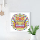 Crystal Rhinestone Diamond Painting Kit - Owl - Hibah-Diamond?painting art studio