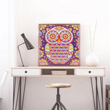 Crystal Rhinestone Diamond Painting Kit -Owl - Hibah-Diamond?painting art studio