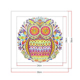 Crystal Rhinestone Diamond Painting Kit - Owl - Hibah-Diamond?painting art studio