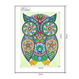 Crystal Rhinestone Diamond Painting Kit - Owl - Hibah-Diamond?painting art studio