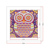 Crystal Rhinestone Diamond Painting Kit -Owl - Hibah-Diamond?painting art studio