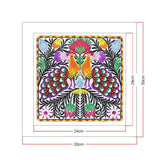 Crystal Rhinestone Diamond Painting Kit - Peacock - Hibah-Diamond?painting art studio