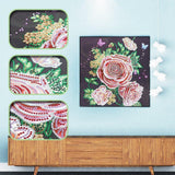 Crystal Rhinestone Diamond Painting Kit | Peony flower - Hibah-Diamond?painting art studio