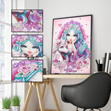 Crystal Rhinestone Diamond Painting Kit | Pretty girl and unicorn - Hibah-Diamond?painting art studio