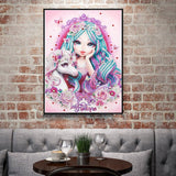 Crystal Rhinestone Diamond Painting Kit | Pretty girl and unicorn - Hibah-Diamond?painting art studio