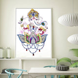 Crystal Rhinestone Diamond Painting Kit | Religious elephant - Hibah-Diamond?painting art studio