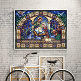 Crystal Rhinestone Diamond Painting Kit | Religious Family - Hibah-Diamond painting art studio