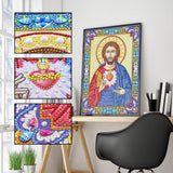 Crystal Rhinestone Diamond Painting Kit | Religious Figure Jesus - Hibah-Diamond painting art studio