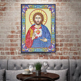 Crystal Rhinestone Diamond Painting Kit | Religious Figure Jesus - Hibah-Diamond painting art studio