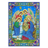Crystal Rhinestone diamond painting kit - religious figures Virgin and Jesus