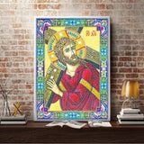 Crystal Rhinestone diamond painting kit | religious figures Virgin and Jesus - Hibah-Diamond painting art studio