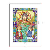 Crystal Rhinestone diamond painting kit | religious figures Virgin and Jesus - Hibah-Diamond painting art studio