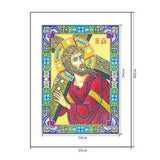 Crystal Rhinestone diamond painting kit | religious figures Virgin and Jesus - Hibah-Diamond painting art studio