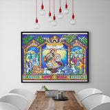 Crystal Rhinestone Diamond Painting Kit - Religious Leaders - Hibah-Diamond painting art studio