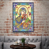 Crystal Rhinestone Diamond Painting Kit - Religious Madonna and Jesus - Hibah-Diamond painting art studio
