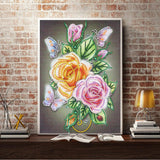 Crystal Rhinestone Diamond Painting Kit - Rose flower - Hibah-Diamond?painting art studio