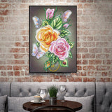Crystal Rhinestone Diamond Painting Kit - Rose flower - Hibah-Diamond?painting art studio