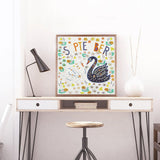 Crystal Rhinestone Diamond Painting Kit | September swan - Hibah-Diamond?painting art studio