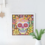 Crystal Rhinestone Diamond Painting Kit | Skull - Hibah-Diamond?painting art studio