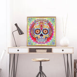 Crystal Rhinestone Diamond Painting Kit | Skull - Hibah-Diamond?painting art studio