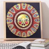 Crystal Rhinestone Diamond Painting Kit | Sun Smiley - Hibah-Diamond painting art studio