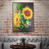 Crystal Rhinestone Diamond Painting Kit | Sunflower - Hibah-Diamond?painting art studio