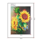 Crystal Rhinestone Diamond Painting Kit | Sunflower - Hibah-Diamond?painting art studio