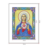 Crystal Rhinestone Diamond Painting Kit | The Virgin of Religious Figures - Hibah-Diamond painting art studio