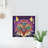 Crystal Rhinestone diamond painting kit | three-eyed civet cat - Hibah-Diamond painting art studio