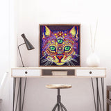 Crystal Rhinestone diamond painting kit | three-eyed civet cat - Hibah-Diamond painting art studio