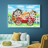 Crystal Rhinestone Diamond Painting Kit | Three kittens - Hibah-Diamond?painting art studio