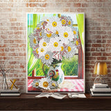 Crystal Rhinestone Diamond Painting Kit | White flowers - Hibah-Diamond?painting art studio
