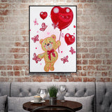 Crystal Rhinestone Diamond Painting Kit | Winnie the Pooh holding a balloon - Hibah-Diamond?painting art studio