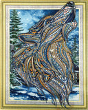 Crystal Rhinestone Diamond Painting Kit - Wolf head (18.5x22.5inch)