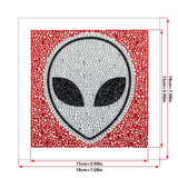 Crystal Rhinestone Full Diamond Painting-alien - Hibah-Diamond?painting art studio
