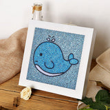 Crystal Rhinestone Full Diamond Painting - Blue whale - Hibah-Diamond?painting art studio