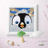 Crystal Rhinestone Full Diamond Painting - Cartoon cute penguin - Hibah-Diamond?painting art studio